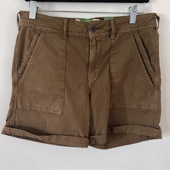 Anthropologie’Wanderer’ Olive Green Utility Cargo Shorts |Size 27l - Picture 3 of 6